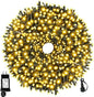 170FT 500 LED Christmas Lights Outdoor Indoor, Waterproof Christmas Tree Lights for Christmas Decorations with Timer, 8 Modes Memory Function (Warm White)