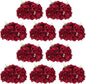 NUPTIO Flower Balls for Centerpieces Wedding: 10 Pcs 11.8 inch Diameter Artificial Flower Ball Arrangement Bouquet Centerpiece for Tables - Burgundy Fake Rose Flowers for Wedding Decor