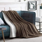 Walensee Sherpa Fleece Blanket (Throw Size 50”x60” Brown) Plush Throw Fuzzy Super Soft Reversible Microfiber Flannel Blankets for Couch, Bed, Sofa Ultra Luxurious Warm and Cozy for All Seasons