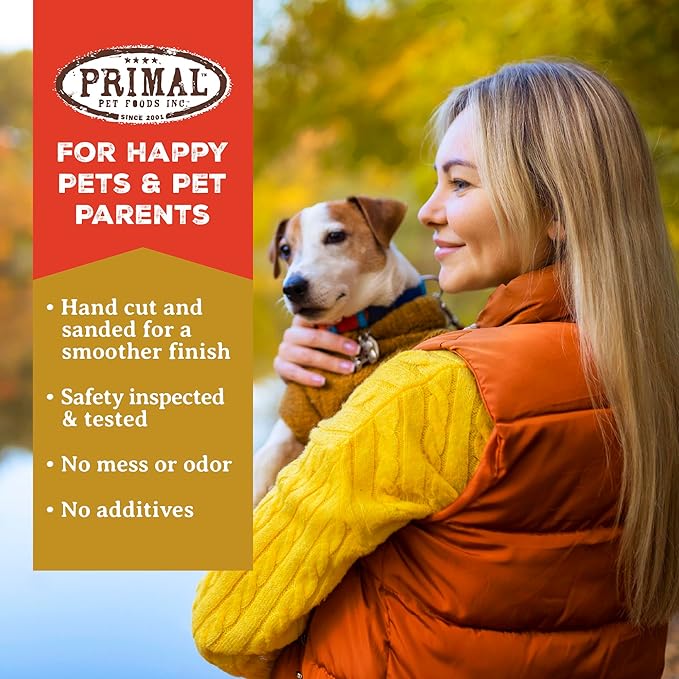 Primal Antlers for Dogs, Grade A Split Elk Antlers for Medium Canines 15-30 lb, Natural Chews for Aggressive Chewers, Naturally Shed, Long Lasting Dog Bones, 1 ct-Mewly Pet