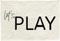 Let's Play-Playroom Rectangular Canvas Banner Flag Poster Wall Sign Decor for Boy Girl Kids Teen,Nursery Playroom Homeschool Baby Room Bedroom Home Dorm Decor-Baby Shower Birthday Christmas Gift