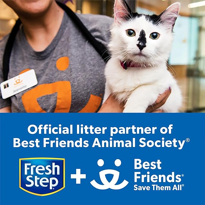 Fresh Step Advanced Simply Unscented Clumping Litter, Fresh Step Unscented Cat Litter Fights Odor on Contact, 37 lbs. (2 x 18.5 lb. Box)-Mewly Pet
