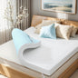 SUBRTEX Queen Mattress Topper, Gel-Infused Memory Foam Mattress Topper, High Density Cooling Bed Topper Pad with Breathable Removable Fitted Cover CertiPUR-US Certified (4 Inch, Queen)