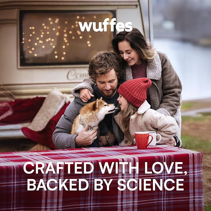 Wuffes Daily Probiotic for Dogs - Supports Digestive Health, Gut Balance, and Immune System - with Prebiotics, Marshmallow Root, and Pumpkin Powder - 60 Soft Chews-Mewly Pet