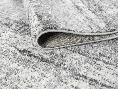 Keen Home Design Area Rugs - 8ft Round Non-Shedding, Abstract Rugs for Kitchen, Living Room, Bedroom, Dining Room, Entryway - Size: 7'10" Square, Abstract Cream/Grey