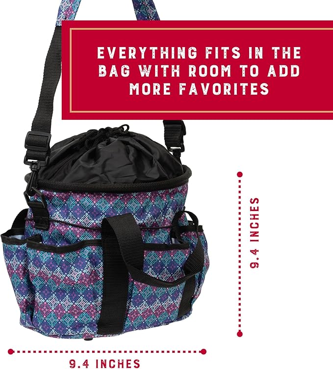 Weaver Leather Grooming Kit, Purple Geo , 7-piece assortment-Mewly Pet