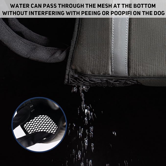 COODEO Mobility Dog Lift Harness, Emergency Carry Sling, Pet Rear Leg Support Rehabilitation Lifts Vest, Dog Carrier for Senior Dogs Joint Injuries, Arthritis (Orange, XL)-Mewly Pet