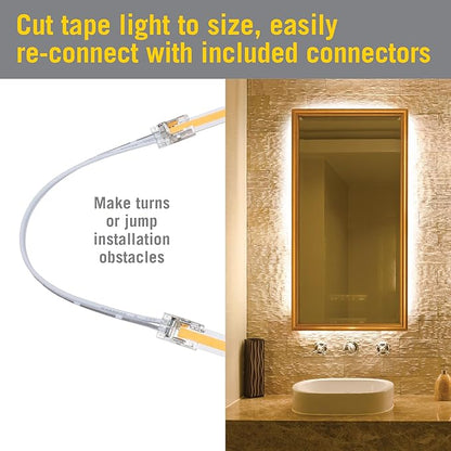 Armacost Lighting RibbonFlex LUX AC Dimmable White COB LED Strip Light Kit Soft White 3000K 421570