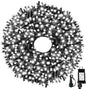 105FT 300LEDs Christmas Lights Outdoor Indoor String Lights 8 Modes Memory Function for Christmas Tree Party Decoration, UL Listed (4 Sets CONNECTABLE) White