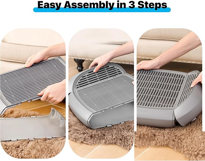 Neakasa Cat Pedal Step Stool with Filter Function, Easy to Clean Cat Litter Tray for M1 Open Top Self-Cleaning Litter Box-Mewly Pet