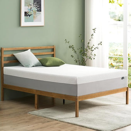 ZINUS 12 Inch Green Tea Essential Memory Foam Mattress [New Version], Twin, Fiberglass Free, Medium Feel, Breathable Airflow Memory Foam, Certified Safe Foams & Fabric, Mattress in A Box