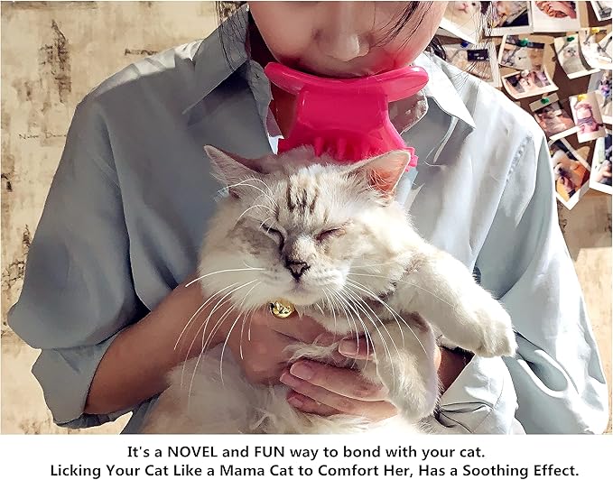 Cat Brush Shedding Grooming, Soft Massage Cat Tongue Brush, Licking Your Cat Like a Mama Cat to Comfort, Surprise Pet Gifts-Mewly Pet