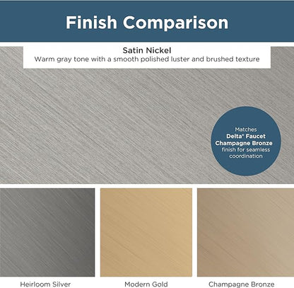 Franklin Brass (10-Pack) – Brushed Nickel Cabinet Handles, 5-1/16 Inch Hole Center, Pulls for Drawers, Kitchen Cabinet Door, Dressers | Pierce