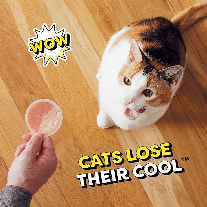 Temptations Lickable Spoons Adult Wet Cat Treat, Savory Salmon and Tempting Tuna Flavor, 8 Spoons, Pack of 12 (96 Total)-Mewly Pet