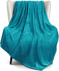 Exclusivo Mezcla Extra Large Fleece Throw Blanket for Couch, Sofa, 300GSM Super Soft and Warm Blankets, Teal Throw All Season Use, Cozy, Plush, Lightweight, 50x70 Inches
