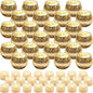 Rtteri 24 Set Votive Candle Holders Wedding Centerpiece Table Decorations Speckled Mercury Glass Votive Candle Holders with Tea Lights Birthday Party Decorations for Home (Gold)