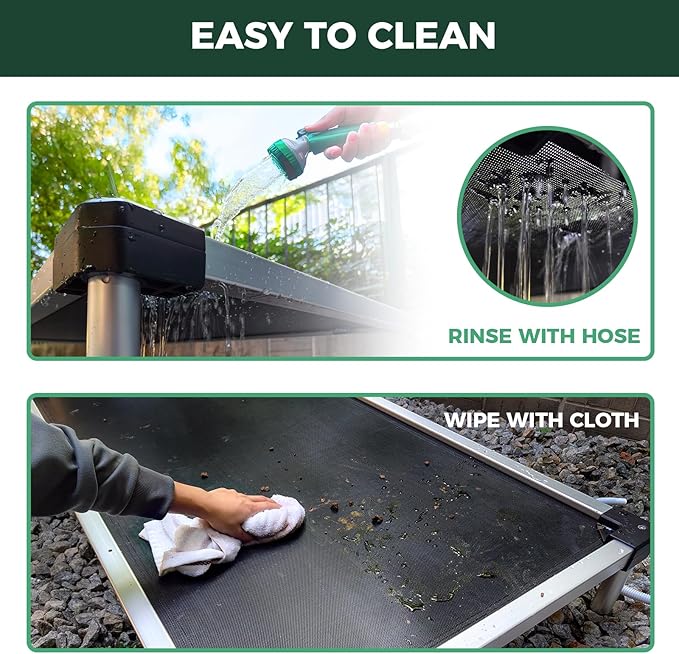 FXW TitanNest Chew-Proof Elevated Dog Bed, Raised Cot for Indoor/Outdoor/Camping Use, Durable & Waterproof Cooling Pet Bed for Medium Dogs, 42.0" L x 27.0" W x 5.0" H, Black-Mewly Pet