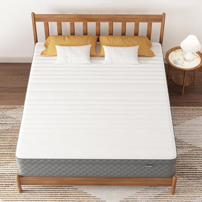 PurrJoys King XL Mattress, 12 Inch Hybrid King XL Size Mattress with Cooling Gel Memory Foam and Pocket Springs, CertiPUR-US Certified, Medium Firm