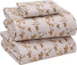 RUVANTI Flannel Sheets Twin Size - 100% Cotton Double Brushed Twin Sheets Set, Deep Pockets 16 Inches, All Seasons Breathable & Extra Soft Bed Sheets, Warm & Cozy, 3 Piece, Dazzale