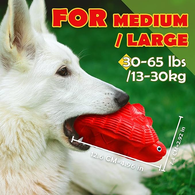 Dog Toys for Aggressive Chewers, Heavy Duty Tough Dog Toy for Large Dogs, Indestructible Squeaky Dog Toys-Mewly Pet