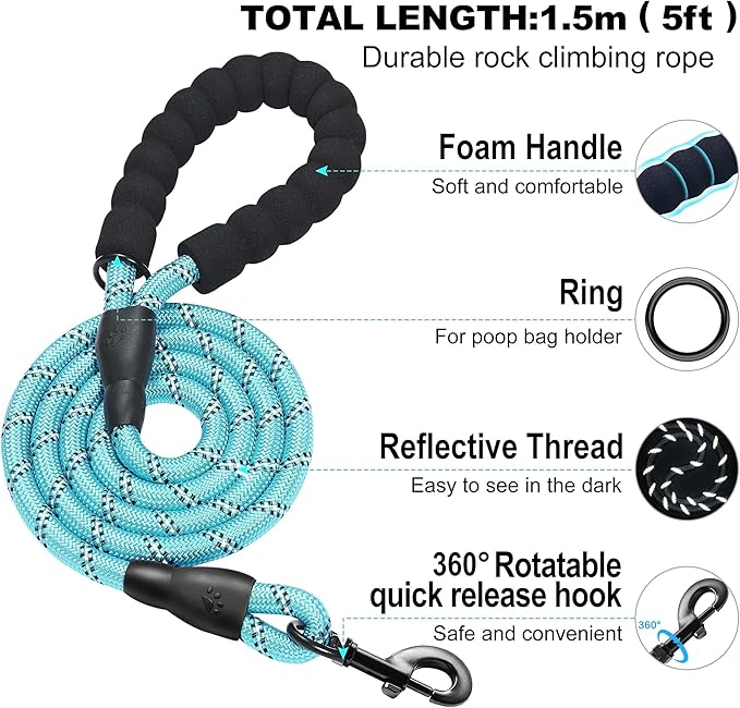 haapaw Dog Harness with Leash Set, No Pull Adjustable Reflective Step-in Puppy Harness with Thickened Padded Vest for Extra-Small/Small Medium Dogs-Mewly Pet