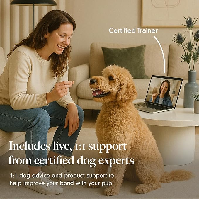 LAY LO Treat Dispensing Dog Toy – Natural Rubber Topple Toy for Chewing, Enrichment & Mental Stimulation | Dog Treat Dispenser Puzzle | Dishwasher Safe | Includes Live Trainer Support-Mewly Pet