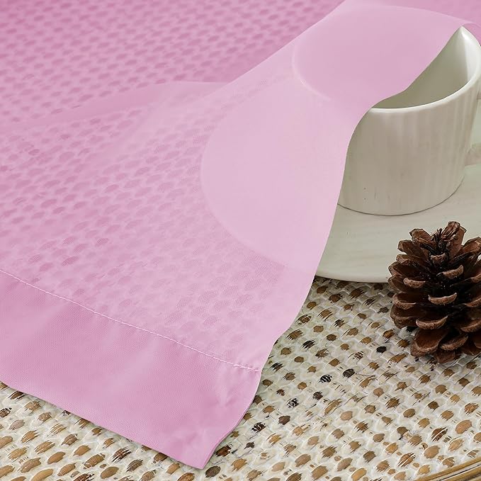 Aiyufeng Pink Sheer Curtain Window Drapes