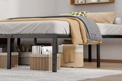 Metal Bed Frame Full Size - 18 Inch Heavy-Duty Full Platform Bed Frame No Box Spring Needed, Easy Assembly, Noise-Free, Sturdy Mattress Foundation, Underbed Storage Space