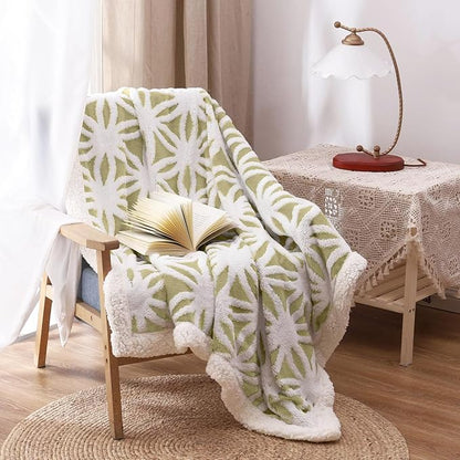 LOMAO Sherpa Fleece Blanket Fuzzy Soft Throw Blanket Dual Sided Blanket for Couch Sofa Bed (Fruit Green, 51"x63")