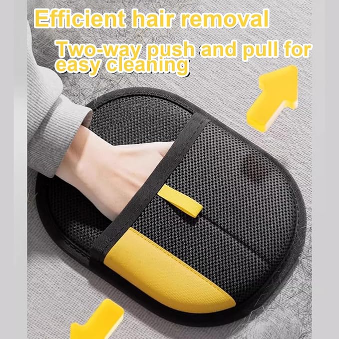 2PC Pet Hair Removal Glove,2025 New Reusable Pet Hair Removal Tool, Suitable for Bed Sheets, Sofas, Clothes, Carpets, Car Seats, and Static Gloves for Dogs and Cats-Mewly Pet