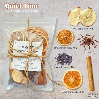 Potpourri Simmering, Set of 6 Stovetop Potpourri: Quiet Time, Spa Day, Ginger Spice, Fruit Soup, Bean There, Sweater Weather, Simmer Pot Ingredients for Home Fragrance, Housewarming, Hostess Gift