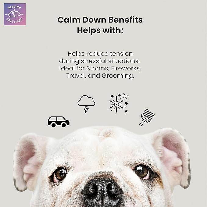 Calming Chews for Dogs - Dog Calming Treats for Anxiety & Stress Relief with Melatonin and Ginger - Aid with Storms, Grooming, Fireworks, Separation, Travel, Motion Sickness, & Sleep - 60 Soft Chews-Mewly Pet