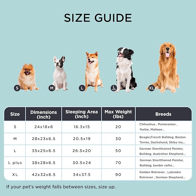 Bedsure Orthopedic Dog Beds for Small Dogs - Washable Small Dog Cat Bed Waterproof, Comfort Pet Couch Sofa with Washable Removable Cover, Pets Bed with Nonskid Bottom, Cooling Grey, 24"-Mewly Pet