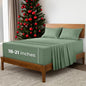 Mellanni Extra Deep King Sheets - 4 PC Iconic Collection Bedding - Hotel Luxury, Ultra Soft, Cooling Bed Sheets - Wrinkle, Fade, Stain Resistant (King, Sage)