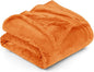 Utopia Bedding Fleece Blanket King Size Burnt Orange 300GSM Luxury Fuzzy Soft Anti-Static Microfiber Bed Blanket (90x102 Inch)