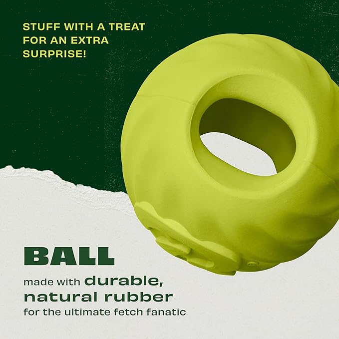 Benebone 2-Pack Rubber Ball-Mewly Pet