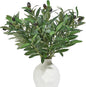 5 PCS 18 Inch Olive Tree Branches Greenery Stems Artificial Plants Faux Olive Branch for Vase Realistic Green Stem Home Decor Indoor