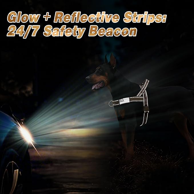 Forestpaw No Pull Dog Harness - Soft Flannel Padded Tactical Dog Vest Harness with Quick Release Buckle, Adjustable Reflective Pet Harness for Large Dogs Walking Training,Brown Camouflage XL-Mewly Pet