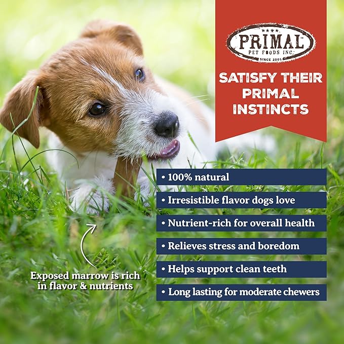 Primal Antlers for Dogs, Grade A Split Elk Antlers for Small Canines up to 15 lb, Natural Chews for Aggressive Chewers, Naturally Shed, Long Lasting Dog Bones, 1 ct-Mewly Pet