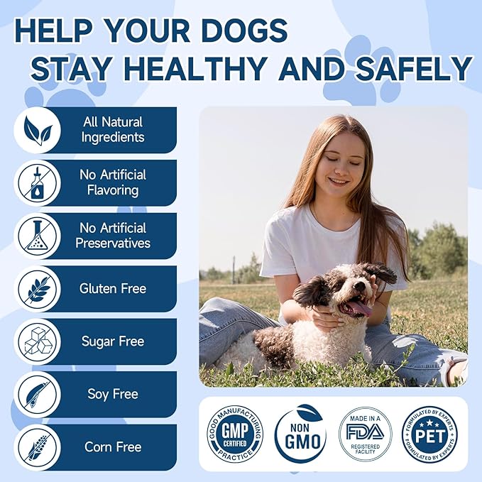 Dog Probiotic for Dogs, 200 Soft Treats Dog Probiotics for Digestive Health & Immune System, Probiotic Chews for Dogs, Support Gut Health|Itchy Skin|Diarrhea|Gas Relief Treatment-Mewly Pet