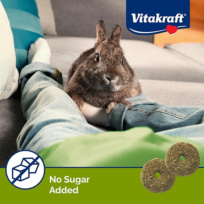 Vitakraft Nibble Rings Small Animal Treats - Crunchy Alfalfa Snack - For Rabbits, Guinea Pigs, Hamsters, and More-Mewly Pet