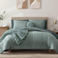 Monbix Full Size Comforter Set - 7 Pieces Sage Green Bed in a Bag Full Size Bedding Sets with Comforters, All Seasons Comforter with Sheets,Pillowcases & Shams