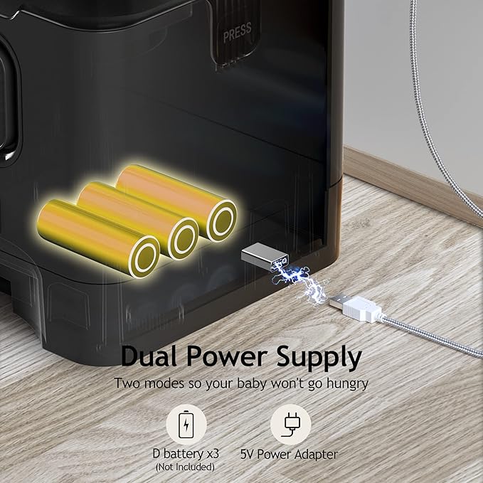 VOLUAS Automatic Cat Feeders - Pet Dry Food Dispenser with Timer, Automatic Cat Feeders with Desiccant Bag, Programmable Portion Size Control 4 Meals Per Day, 10s Voice Recorder-Mewly Pet