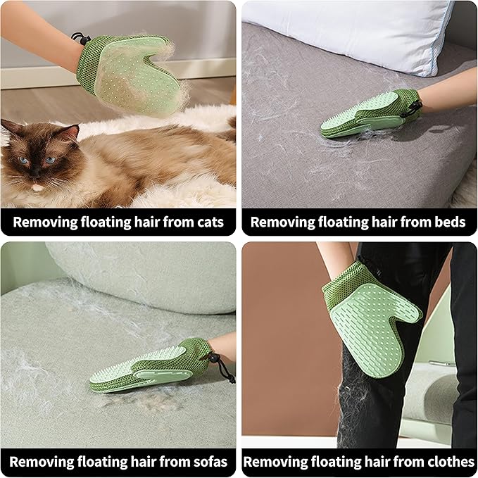 Cat Clippers, Professional Cat Grooming Kit, Cordless Cat Grooming Clippers for Thick Coats, Cat Hair Trimmer, Low Noise Cat Shaver Clippers, Quiet Pet Hair Clippers Tools for Cats Dogs (Black)-Mewly Pet