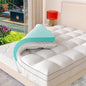 Memory Foam Mattress Topper Cover, Full Size 4inch, White, Dual Layer Gel & Pillow Top, CERTIPUR-US Certified, Machine Washable, Pressure Relieving, 54x75 inch