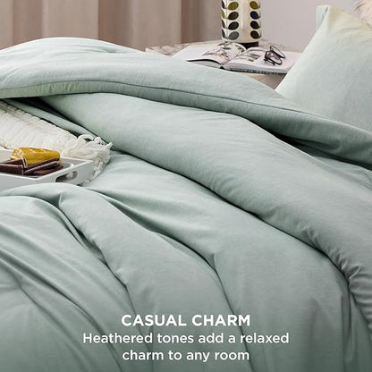Bedsure Oversized King Comforter Set - Sage Green Soft Bedding for All Seasons, Cationic Dyed Bed Set, 3 Pieces, 1 Oversized King Size Comforter (120"x98") and 2 Pillow Shams (20"x36"+2")