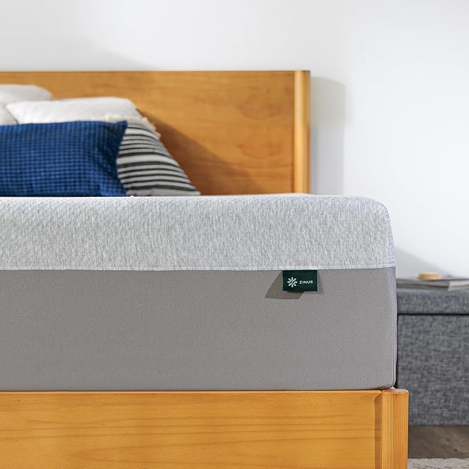 ZINUS 10 Inch Ultima Memory Foam Mattress [New Version], Twin, Fiberglass Free, Medium Firm Feel, Breathable Airflow Memory Foam, Certified Safe Foams & Fabric, Mattress in A Box