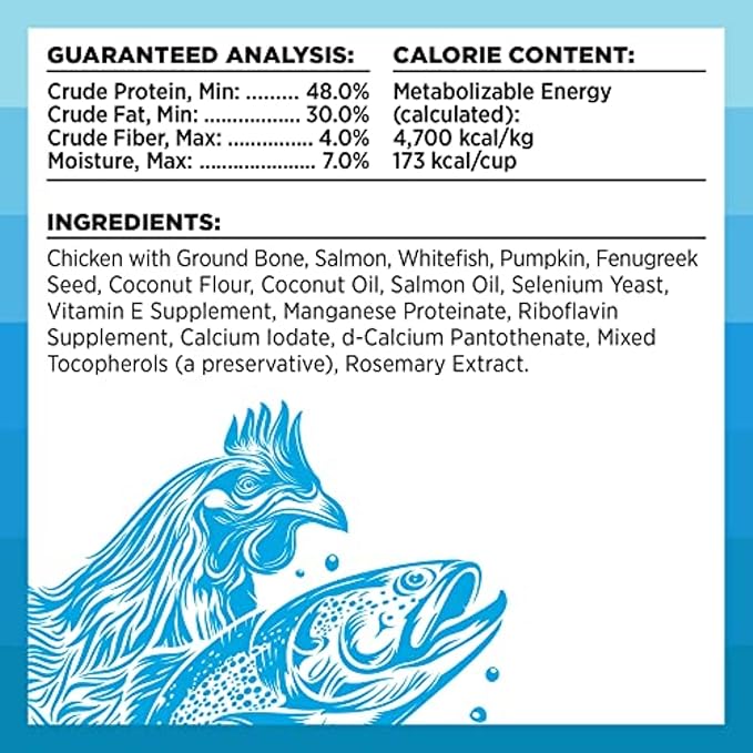 BIXBI Rawbble Freeze Dried Dog Food, Chicken & Salmon Recipe, 26 oz - 94% Meat and Organs, No Fillers - Pantry-Friendly Raw Dog Food for Meal, Treat or Food Topper - USA Made in Small Batches-Mewly Pet