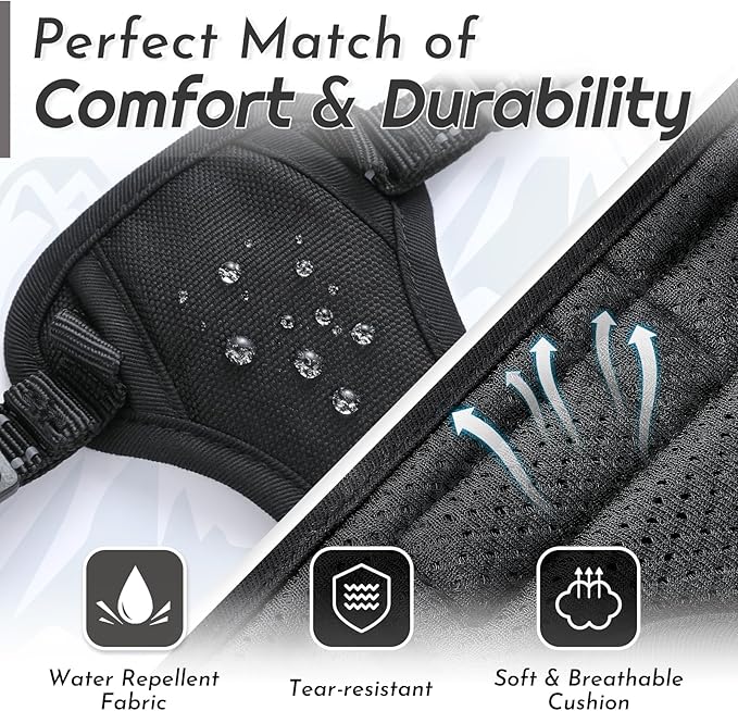 Eagloo Small Dog Harness No Pull, Service Vest with Reflective Strips and Control Handle, Adjustable and Comfortable for Easy Walking, No Choke Pet Harness with 2 Metal Rings, Black, XS-Mewly Pet