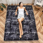 MAXYOYO Black Marble Printed Japanese Futon Floor Mattress, Thicken Sleeping Pad Floor Bed Roll Up Camping Mattress Folding Couch Bed Mattress Topper Guest Floor Mattress King